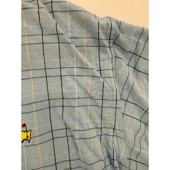 Vtg Masters Collection Polo Shirt Mens XL Checkered Hong Kong READ - Picture 5 of 7